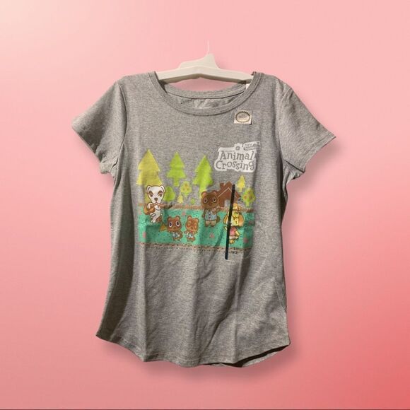 Nintendo Other - AnimalCrossing New Horizon Graphic Tee NEW Girls Tops Heather Grey Asst …